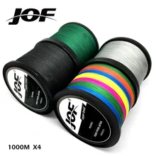 JOF PE Braided Fishing Line Multifilament 1000M 4 Strands Cord Carp Fishing Lines For Saltwater 10 12 18 28 35 40 50 60 80 LB
JOF PE Braided Fishing Line Multifilament 1000M 4 Strands Cord Carp Fishing Lines For Saltwater 10 12 18 28 35 40 50 60 80 LB