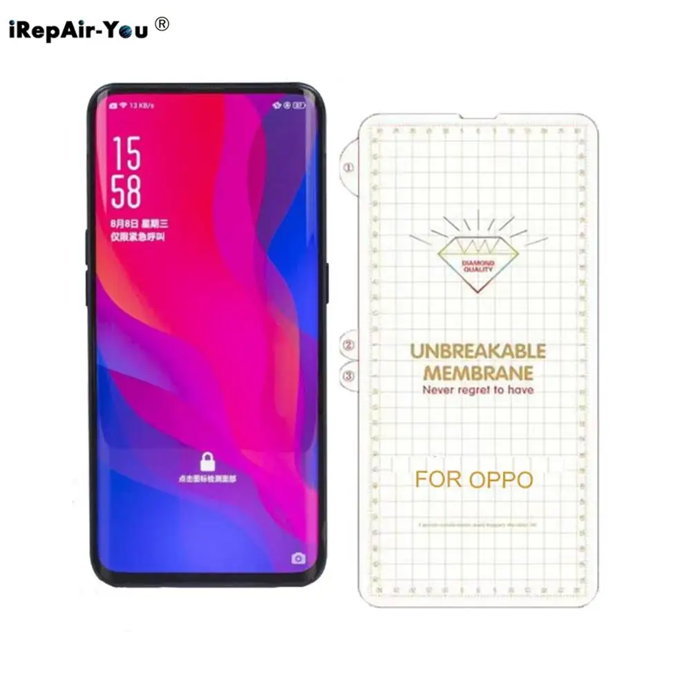 UNBREAKABLE Membrane Hydrogel Film For OPPO Reno 10 Find X Realme X R15X R17 Pro A7X F9 K1 F11 Full Cover Screen Protector Film
UNBREAKABLE Membrane Hydrogel Film For OPPO Reno 10 Find X Realme X R15X R17 Pro A7X F9 K1 F11 Full Cover Screen Protector Film