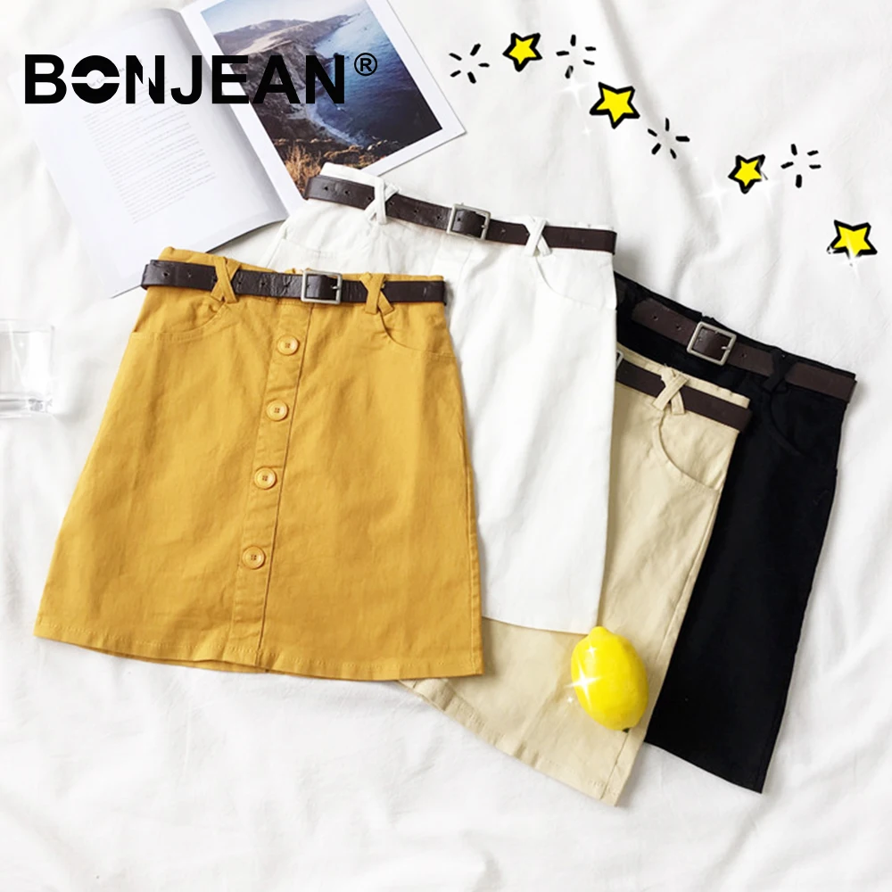 With Belt White Skirt High Waist Ladies Mini Jupe Femme Korean Style 2019 Summer Yellow Black Skirt Women Streetwear Z108
With Belt White Skirt High Waist Ladies Mini Jupe Femme Korean Style 2019 Summer Yellow Black Skirt Women Streetwear Z108