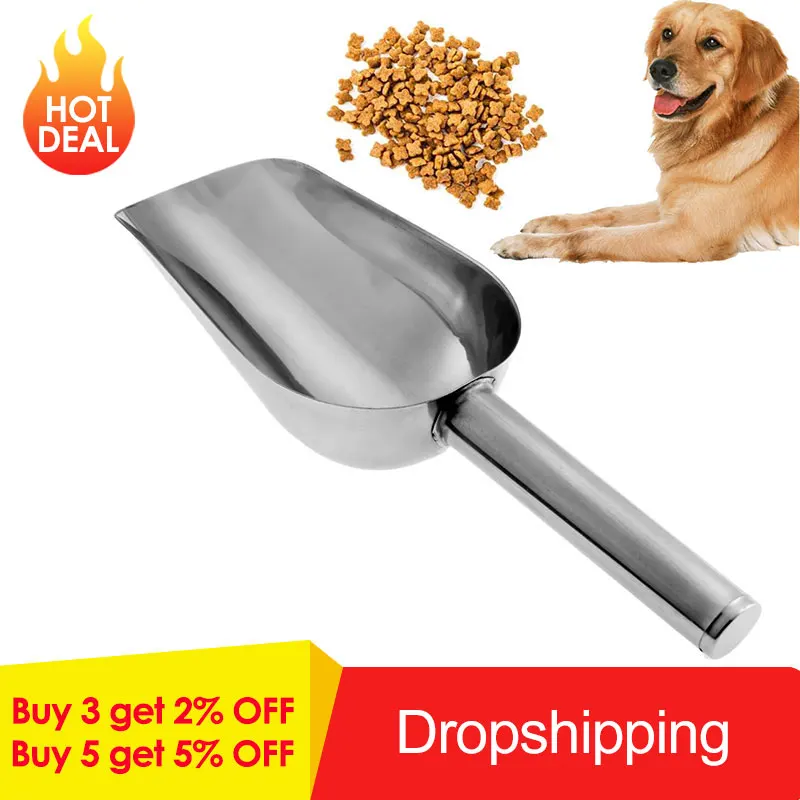 Stainless Steel Pet Food Shovel Food Feeding Spoon Supplies Thickening Pet Dog Puppy Cat Shovel Food Scoops Dishes Tool 
Stainless Steel Pet Food Shovel Food Feeding Spoon Supplies Thickening Pet Dog Puppy Cat Shovel Food Scoops Dishes Tool