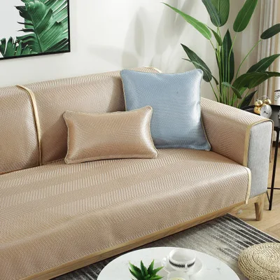 Summer new washable pure ice silk mat sofa cushion, summer solid color ice silk sofa cushion sofa towel
Summer new washable pure ice silk mat sofa cushion, summer solid color ice silk sofa cushion sofa towel