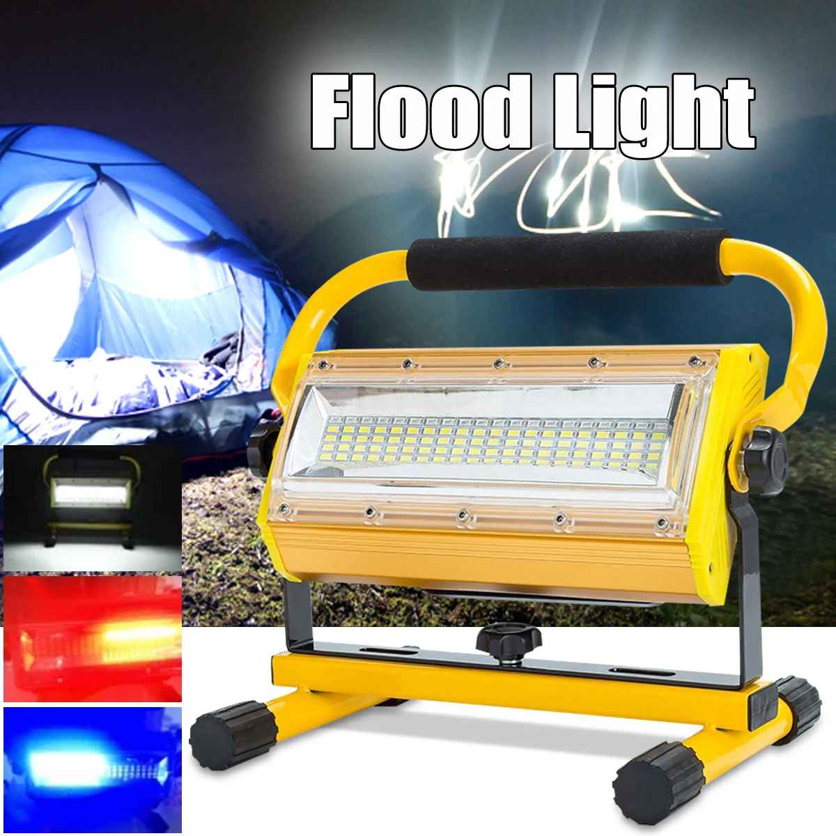100W 60 LED Portable Rechargeable Flood Light Spot Flashlight Work Light Camping Outdoor Lamp
100W 60 LED Portable Rechargeable Flood Light Spot Flashlight Work Light Camping Outdoor Lamp