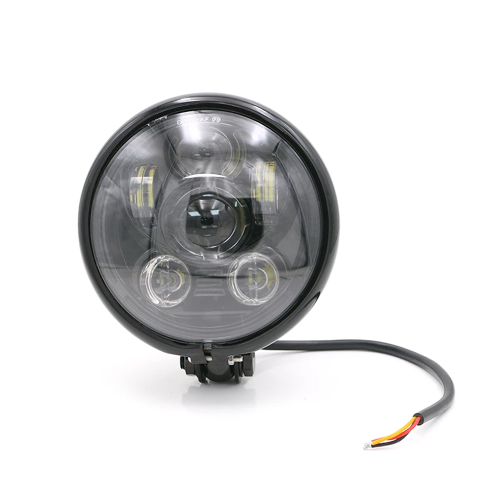 Universal 5.75 inch Motorcycle LED Headlight Assembly Motorbike Projector Front Lights for Harley Retro Scooter Metal Headlamp
Universal 5.75 inch Motorcycle LED Headlight Assembly Motorbike Projector Front Lights for Harley Retro Scooter Metal Headlamp