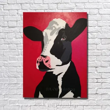 Free Shipping For Sell Wholesale Hand-painted Dairy Cow Oil Painting On Canvas For Kitchen Decoration Cartoon Animal Pictures
Free Shipping For Sell Wholesale Hand-painted Dairy Cow Oil Painting On Canvas For Kitchen Decoration Cartoon Animal Pictures
