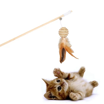 Cat Pet Toy Teaser Multi Color Bird Feather Plush Cat Wand Cat Catcher Teaser Stick Cat Interactive Toys with bells
Cat Pet Toy Teaser Multi Color Bird Feather Plush Cat Wand Cat Catcher Teaser Stick Cat Interactive Toys with bells