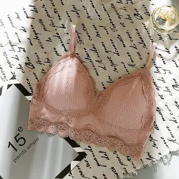 Women Lace Wireless Padded Seamless Bra Sexy Bra Cotton Lingerie Breathable Underwear
Women Lace Wireless Padded Seamless Bra Sexy Bra Cotton Lingerie Breathable Underwear