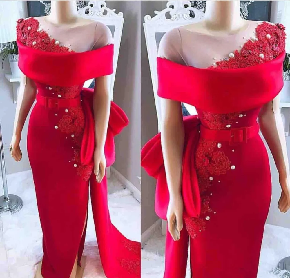 2019 Elegant Red Off The Shoulder Evening Dresses Lace Appliques Formal Gown robe de soiree Sheer Neck Prom Custom evening dress
2019 Elegant Red Off The Shoulder Evening Dresses Lace Appliques Formal Gown robe de soiree Sheer Neck Prom Custom evening dress