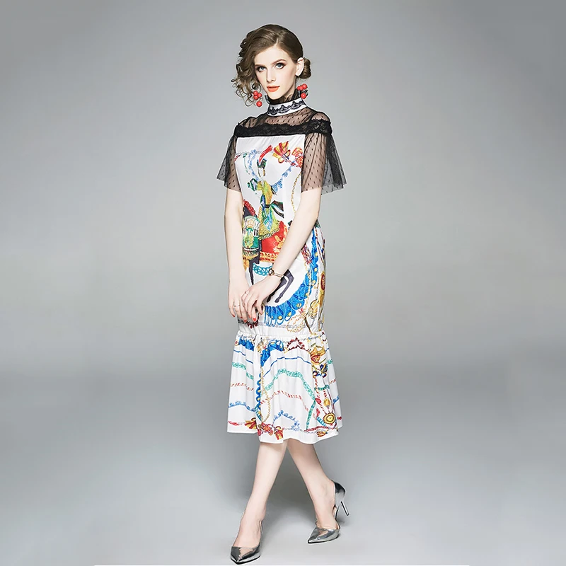 Summer Ladies Designer Cute Lace Patchwork Print Floral Runway Mermaid Slim Office Work Wear Party Business Dress
Summer Ladies Designer Cute Lace Patchwork Print Floral Runway Mermaid Slim Office Work Wear Party Business Dress