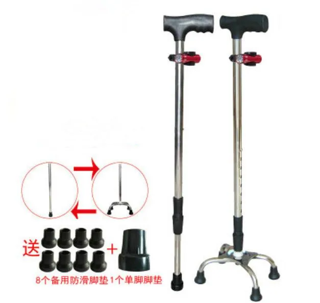 Dual purpose adjustable height Walking Sticks Skidproof portable crutch with LED light
Dual purpose adjustable height Walking Sticks Skidproof portable crutch with LED light