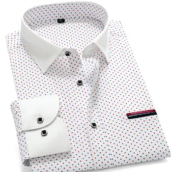 New Fashion soft quality patchwork collar dots men shirts slim fit long sleeve casual business male blouses boy shirts
New Fashion soft quality patchwork collar dots men shirts slim fit long sleeve casual business male blouses boy shirts