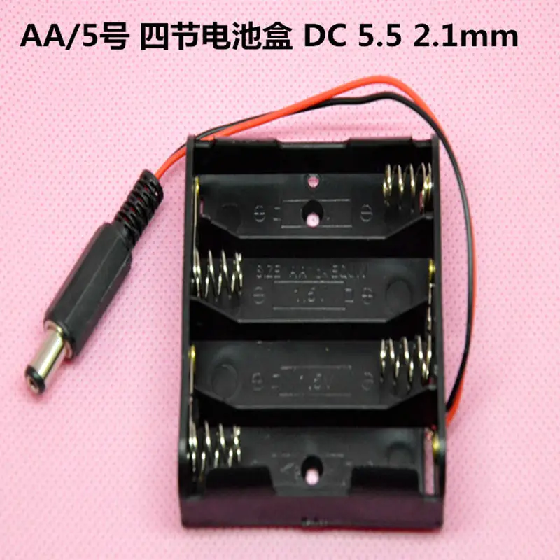 Aipinchun Battery Box Case Holder Diy 6V Power Supply For 4Pcs AA Series with 5.5*2.1mm Plug Connector
Aipinchun Battery Box Case Holder Diy 6V Power Supply For 4Pcs AA Series with 5.5*2.1mm Plug Connector