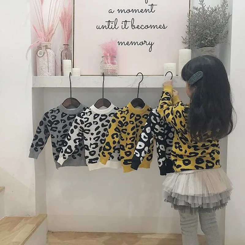 2019 Winter Toddler Baby Boys Girls Sweater Children Kids Thick Warm Fleece Pull-Over Jumper Sweatshirt Print Leopard 4 Colors
2019 Winter Toddler Baby Boys Girls Sweater Children Kids Thick Warm Fleece Pull-Over Jumper Sweatshirt Print Leopard 4 Colors