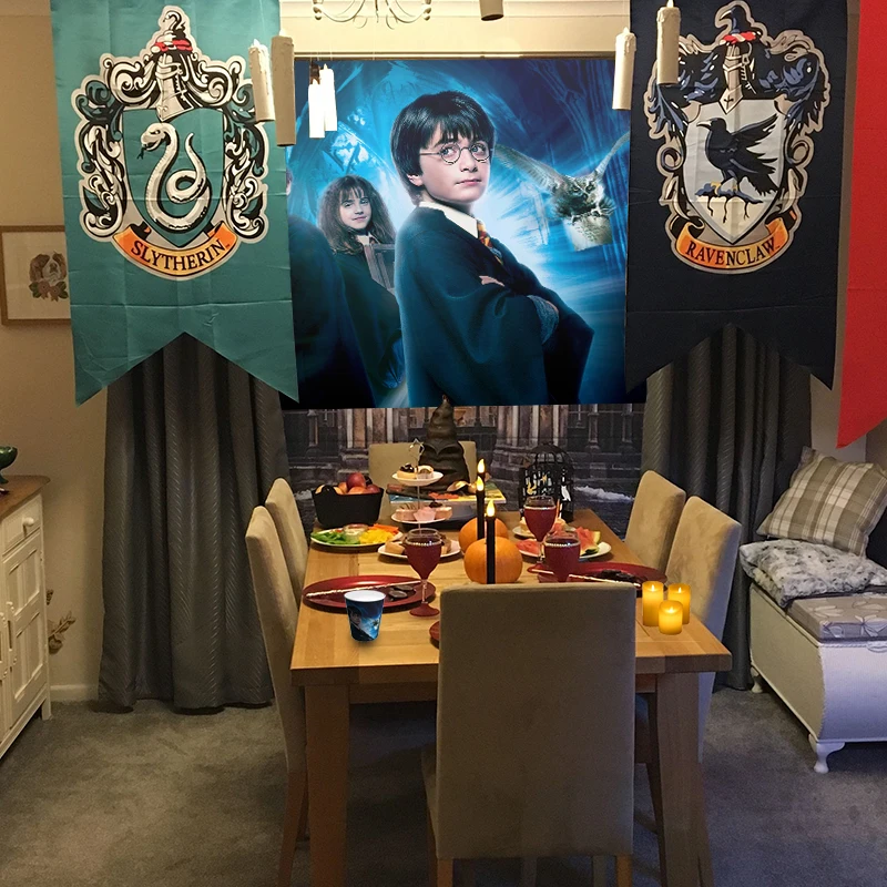 Harri Potter Birthday Party Supplies College Flag Banners Decoration for Boy and Girl Theme Ideas Tableware Set Wizard
Harri Potter Birthday Party Supplies College Flag Banners Decoration for Boy and Girl Theme Ideas Tableware Set Wizard
