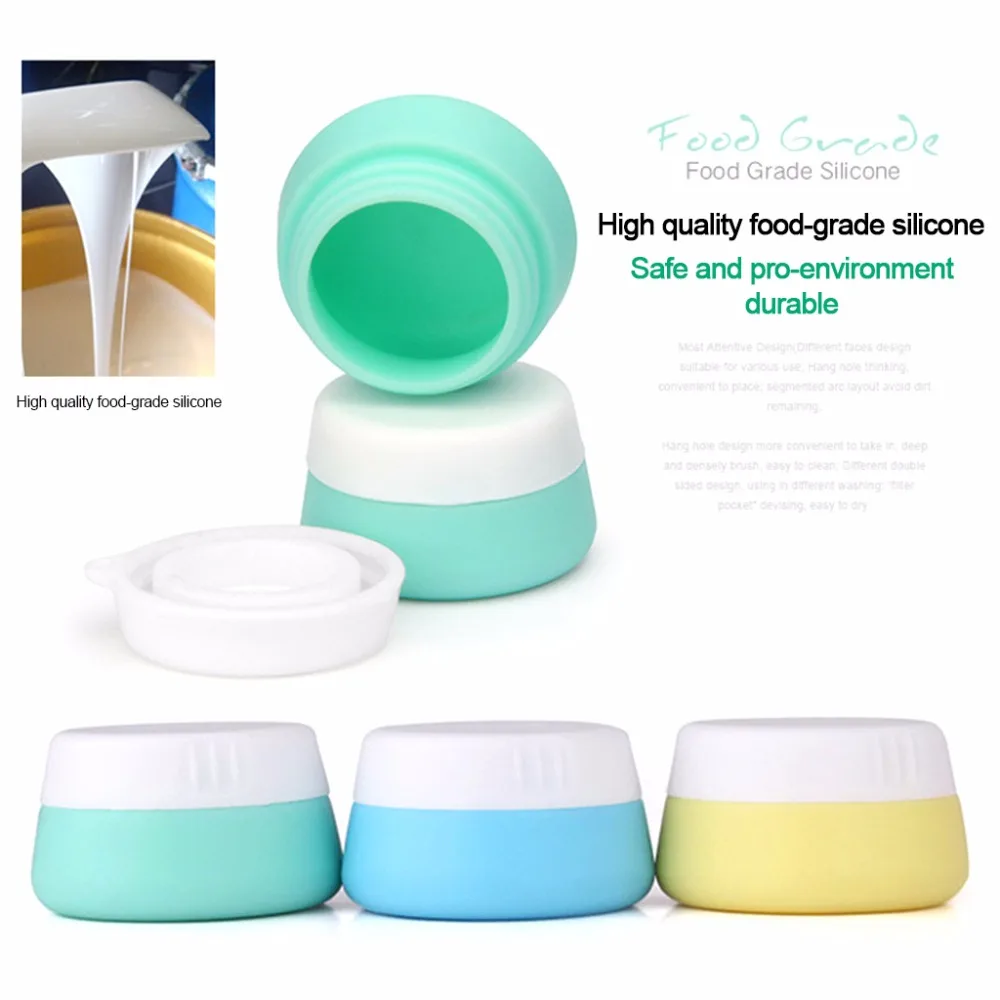 Eco-friendly Soft Silicone Cosmetic Containers Cream Jar Sealed Lids Travel Home Outdoors Set
Eco-friendly Soft Silicone Cosmetic Containers Cream Jar Sealed Lids Travel Home Outdoors Set