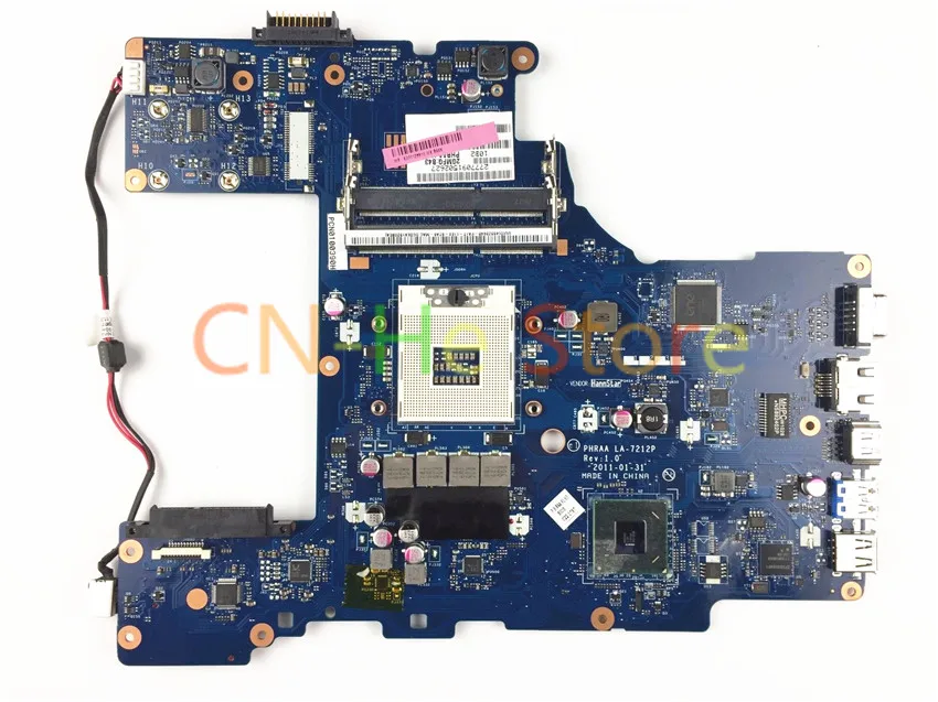 Оригинальная материнская плата для ноутбука Toshiba Satellite P755 P770 серии PHRAA DDR3 HM65 GMA HD PHRAA LA-7212P K000128610 все тесты ОК
Оригинальная материнская плата для ноутбука Toshiba Satellite P755 P770 серии PHRAA DDR3 HM65 GMA HD PHRAA LA-7212P K000128610 все тесты ОК