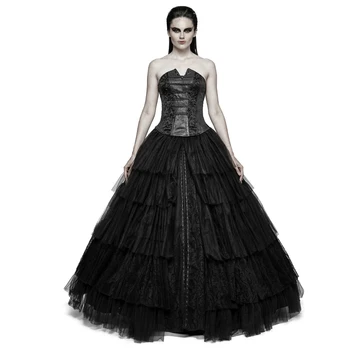 Gothic Women's Skirts Black Lace Wedding Costume Dual-Use Crinoline Long Skirts Lovely Black Skirt
Gothic Women's Skirts Black Lace Wedding Costume Dual-Use Crinoline Long Skirts Lovely Black Skirt