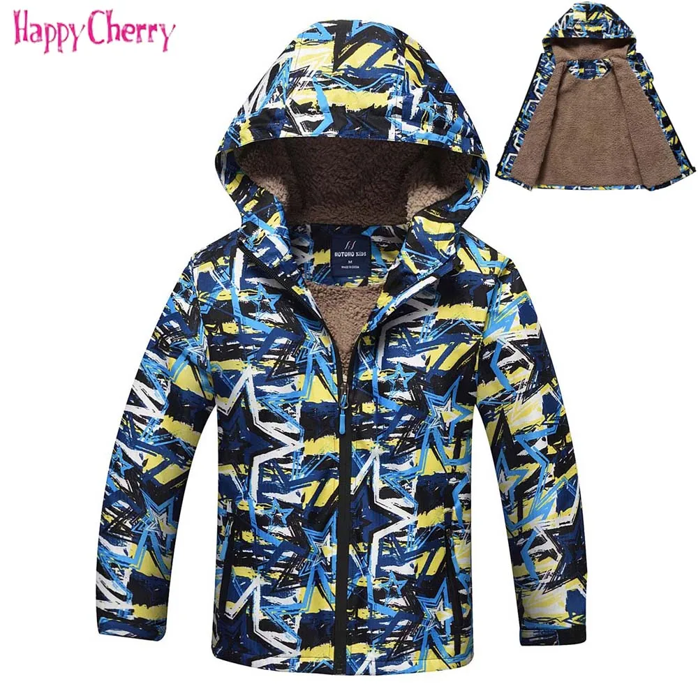 New Autumn and winter Children Jacket With Fleece For Boy Kids Warm Teenage Coat Kids Hooded Windbreakers Water Proof Clothes
New Autumn and winter Children Jacket With Fleece For Boy Kids Warm Teenage Coat Kids Hooded Windbreakers Water Proof Clothes
