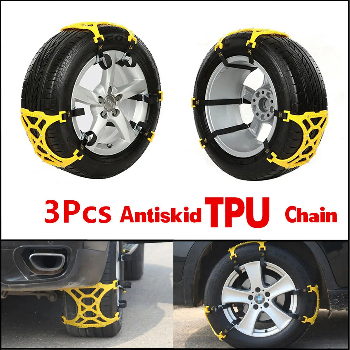 3pcs/set Car Truck Snow Ics Wheel Tyre Tire Antiskid Chains Slip Thickened Tendon
3pcs/set Car Truck Snow Ics Wheel Tyre Tire Antiskid Chains Slip Thickened Tendon