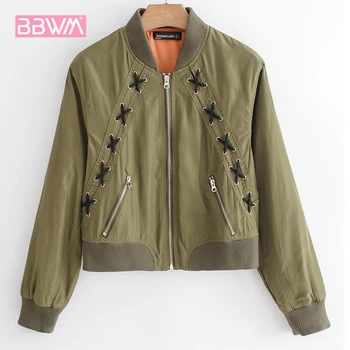 Elegant female 2018 autumn personality strap quilted flight jacket baseball uniform coat jacket female cotton suit
Elegant female 2018 autumn personality strap quilted flight jacket baseball uniform coat jacket female cotton suit