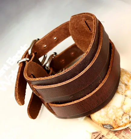 Hot Sale Men Women Black Brown Blue Red Vintage Double Buckles Clasp Wide Wrap Belt Leather Bracelets Jewelry Gift
Hot Sale Men Women Black Brown Blue Red Vintage Double Buckles Clasp Wide Wrap Belt Leather Bracelets Jewelry Gift