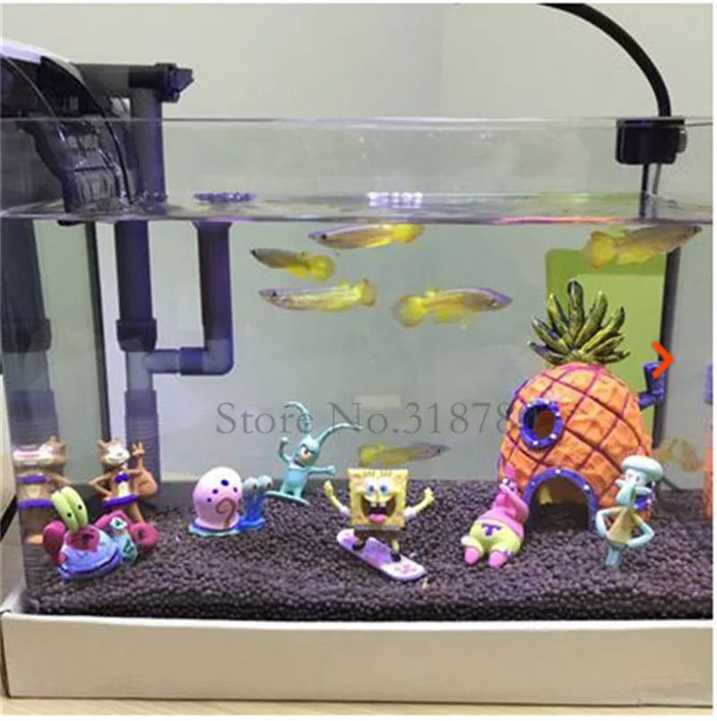 spongebob tank decorations