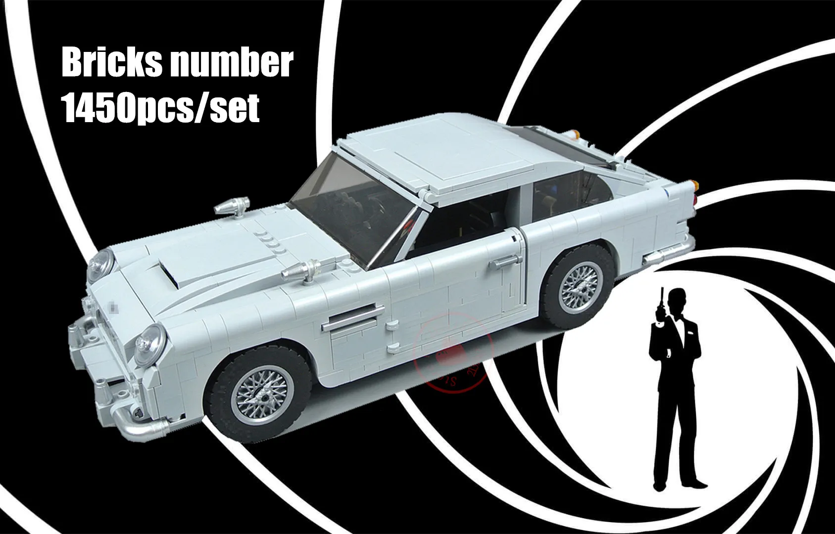 NEW Movie Series James Bond Fit Legoings Technic Car Building Blocks Bricks DB5 Model Kid Diy Toys 10262 Children Gift Birthday
NEW Movie Series James Bond Fit Legoings Technic Car Building Blocks Bricks DB5 Model Kid Diy Toys 10262 Children Gift Birthday