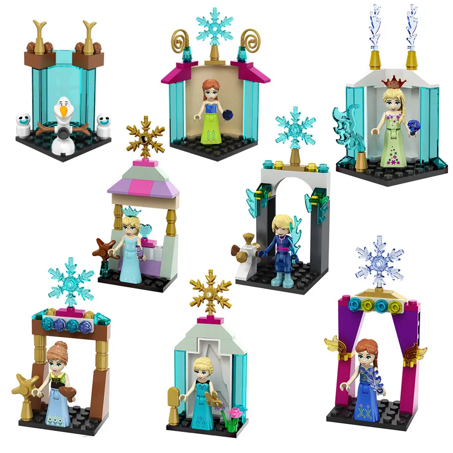 Ice Castle Model Anna Elsa Snow Queen Kristoff Olaf Figure Building Block Toy for Girl Children Friend Gift Compatible with lego
Ice Castle Model Anna Elsa Snow Queen Kristoff Olaf Figure Building Block Toy for Girl Children Friend Gift Compatible with lego