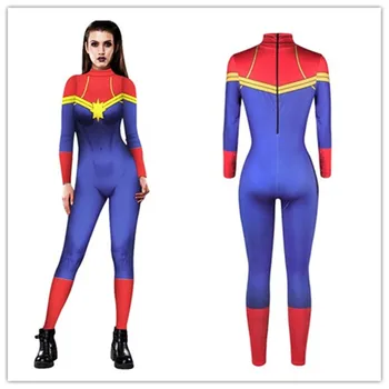 Captain Marvel Ms Marvel Carol Danvers Jumpsuit Catsuit Sexy Cosplay Costumes Halloween Purim costume Women Bodysuit Fancy Dress
Captain Marvel Ms Marvel Carol Danvers Jumpsuit Catsuit Sexy Cosplay Costumes Halloween Purim costume Women Bodysuit Fancy Dress