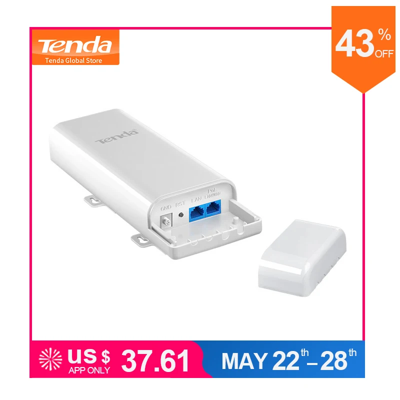 Tenda O3 5KM 2.4GHz 150Mbps Outdoor CPE Wireless WiFi Repeater Extender Router AP Access Point Wi-Fi Bridge with POE Adapter
Tenda O3 5KM 2.4GHz 150Mbps Outdoor CPE Wireless WiFi Repeater Extender Router AP Access Point Wi-Fi Bridge with POE Adapter