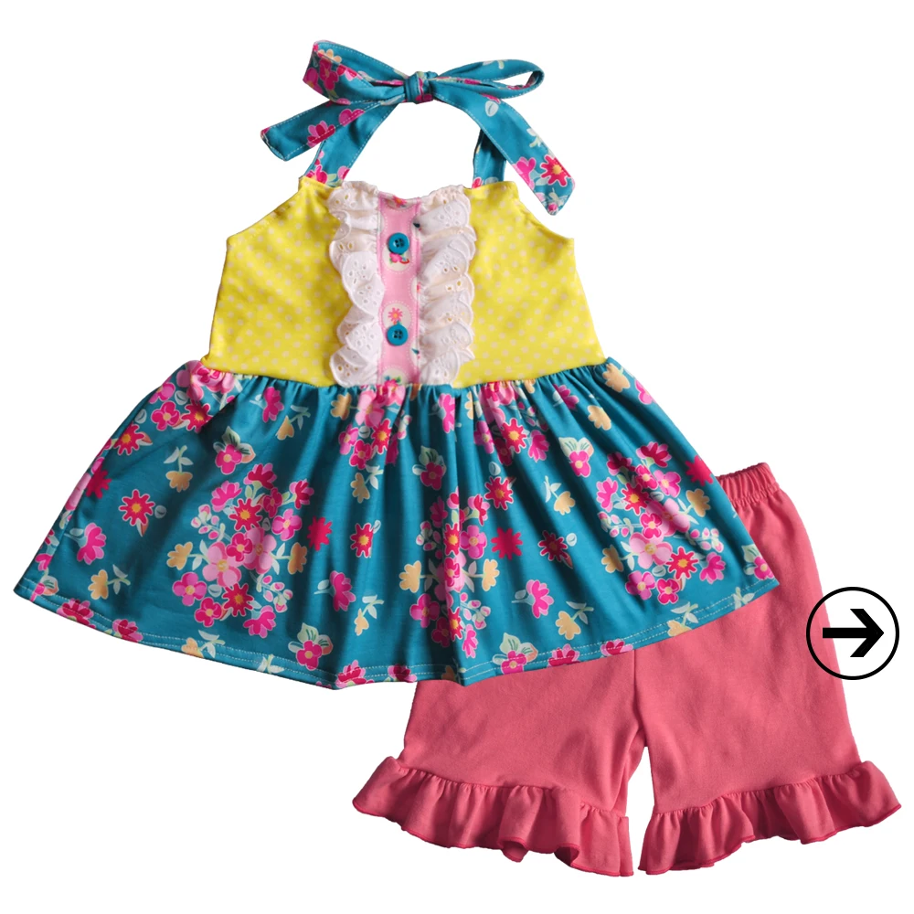 Baby Girl Summer Outfits Kids Clothes Floral Swing Top Ruffles Shorts Girls Clothes Boutique Cotton Clothing Sets CONICE NINI
Baby Girl Summer Outfits Kids Clothes Floral Swing Top Ruffles Shorts Girls Clothes Boutique Cotton Clothing Sets CONICE NINI