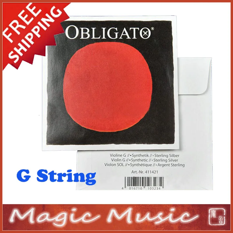Free shipping! Pirastro Obligato Violin G String Model 411421 Ball End 4/4 made in Germany, 1 Piece Only G String 411421
Free shipping! Pirastro Obligato Violin G String Model 411421 Ball End 4/4 made in Germany, 1 Piece Only G String 411421