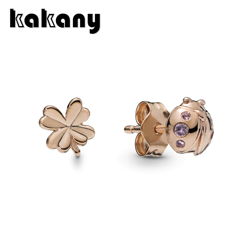 KAKANY 2019 spring new ROSE FOUR-LEAF CLOVER AND LADYBIRD EARRING STUDS Unique elegance Original women's fashion jewelry
KAKANY 2019 spring new ROSE FOUR-LEAF CLOVER AND LADYBIRD EARRING STUDS Unique elegance Original women's fashion jewelry