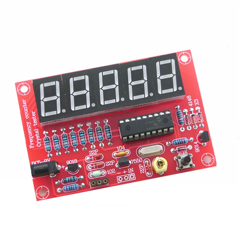 1Hz-50MHz Digital LED Crystal Oscillator Frequency Counter Tester DIY Kit 5 Digits Resolution Frequency Meters
1Hz-50MHz Digital LED Crystal Oscillator Frequency Counter Tester DIY Kit 5 Digits Resolution Frequency Meters