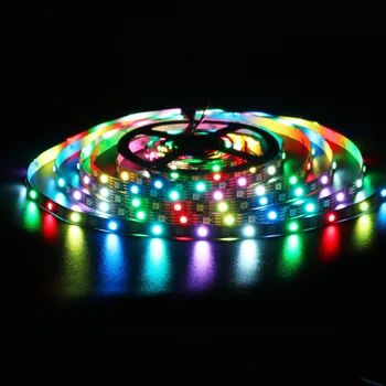 DC5/12V 5m WS2812 WS2811 WS2815 WS2813 WS2818 30/60Leds/m Smart Led Strip WS2812 IC Waterproof Individually Addressable Strips
DC5/12V 5m WS2812 WS2811 WS2815 WS2813 WS2818 30/60Leds/m Smart Led Strip WS2812 IC Waterproof Individually Addressable Strips