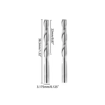 10pcs 3.175mm Flat End Milling Spiral 2 Flutes CNC Engraving Bit Drill Bit Woodworking Drilling Rotary Tools
10pcs 3.175mm Flat End Milling Spiral 2 Flutes CNC Engraving Bit Drill Bit Woodworking Drilling Rotary Tools