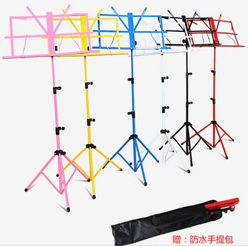 RU 1pcs Colourful Choose Sheet Music Stand Folding Metal Tripod Stand Holder With Soft Case Carrying Bag
RU 1pcs Colourful Choose Sheet Music Stand Folding Metal Tripod Stand Holder With Soft Case Carrying Bag