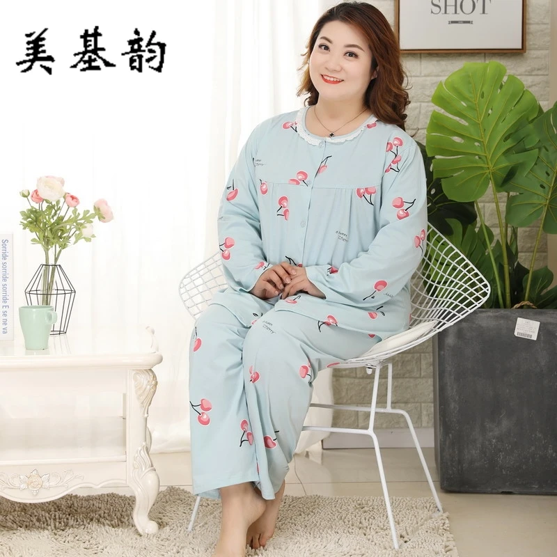 Free Shipping 2019 New Women Summer 100% Cotton long Sleeve Pants Sleepwear Set Extra Large Size Pajamas Soft Homewear 3XL-5XL
Free Shipping 2019 New Women Summer 100% Cotton long Sleeve Pants Sleepwear Set Extra Large Size Pajamas Soft Homewear 3XL-5XL