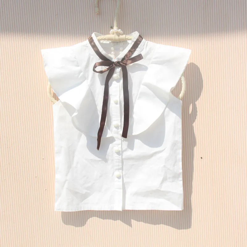2018 Baby Girl Cotton Blouse Summer Children Shirt Vest Sleeveless Solid White Blouses Kids Cotton Flying Sleeve Shirts Teenage
2018 Baby Girl Cotton Blouse Summer Children Shirt Vest Sleeveless Solid White Blouses Kids Cotton Flying Sleeve Shirts Teenage