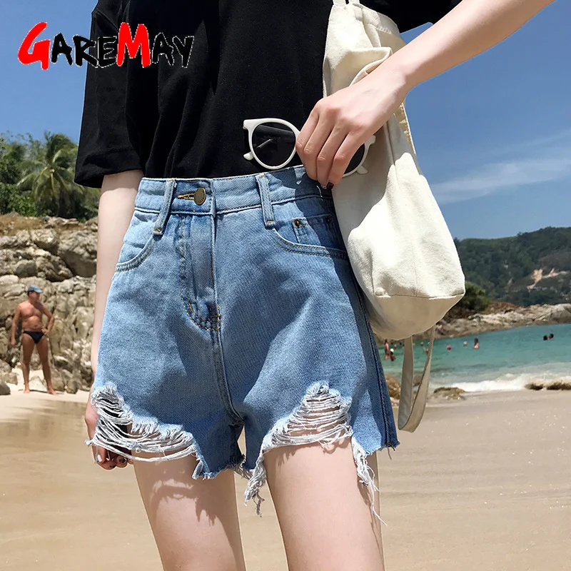 Garemay Shorts With High Waist Denim Ripped Shorts Jeans For Women Hole Distressed White High Waist White Shorts Femme
Garemay Shorts With High Waist Denim Ripped Shorts Jeans For Women Hole Distressed White High Waist White Shorts Femme