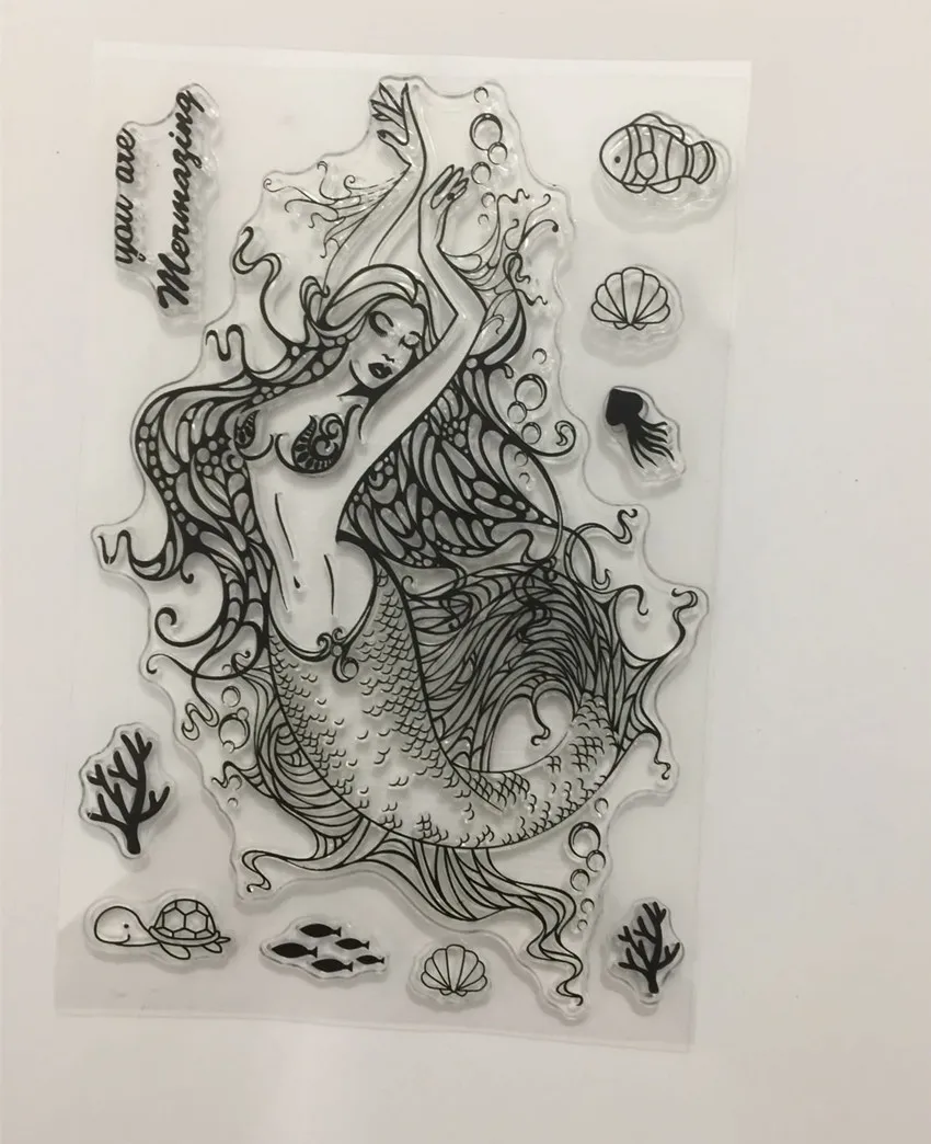 Mermaid Transparent Clear Silicone Stamp/Seal for DIY scrapbooking/photo album Decorative clear stamp sheets w125
Mermaid Transparent Clear Silicone Stamp/Seal for DIY scrapbooking/photo album Decorative clear stamp sheets w125