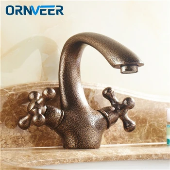 Free Shipping Luxury European Antique Bronze Bathroom Sink Mixer Tap Double Wheel Handle Roman Bronze Basin Faucet RB022
Free Shipping Luxury European Antique Bronze Bathroom Sink Mixer Tap Double Wheel Handle Roman Bronze Basin Faucet RB022