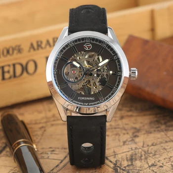 Men's Leather Strap Watch Mechanical Wristwatch Hollow Out Automatic-self-winding Water Resistant Luminous Function
Men's Leather Strap Watch Mechanical Wristwatch Hollow Out Automatic-self-winding Water Resistant Luminous Function