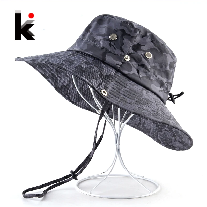 Camouflage Sun Hats For Men Summer Wide Brim Bucket Hat Women Anti-UV Beach Caps Men's Fishing Hunting Bob Cap Visor Chapeu bone
Camouflage Sun Hats For Men Summer Wide Brim Bucket Hat Women Anti-UV Beach Caps Men's Fishing Hunting Bob Cap Visor Chapeu bone