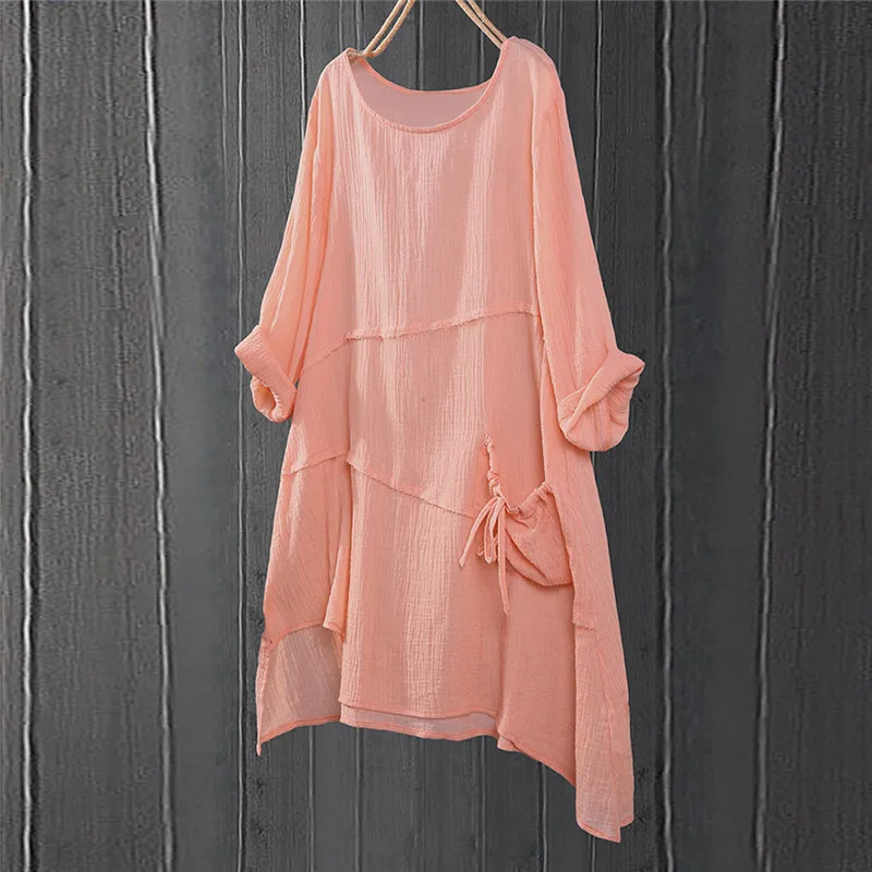 JAYCOSIN 2019 Women Spring Autumn Dress Plus Size Fashion Long Sleeve O Neck Pockets Asymmetrical Dress Wild Casual Dress jul5
JAYCOSIN 2019 Women Spring Autumn Dress Plus Size Fashion Long Sleeve O Neck Pockets Asymmetrical Dress Wild Casual Dress jul5