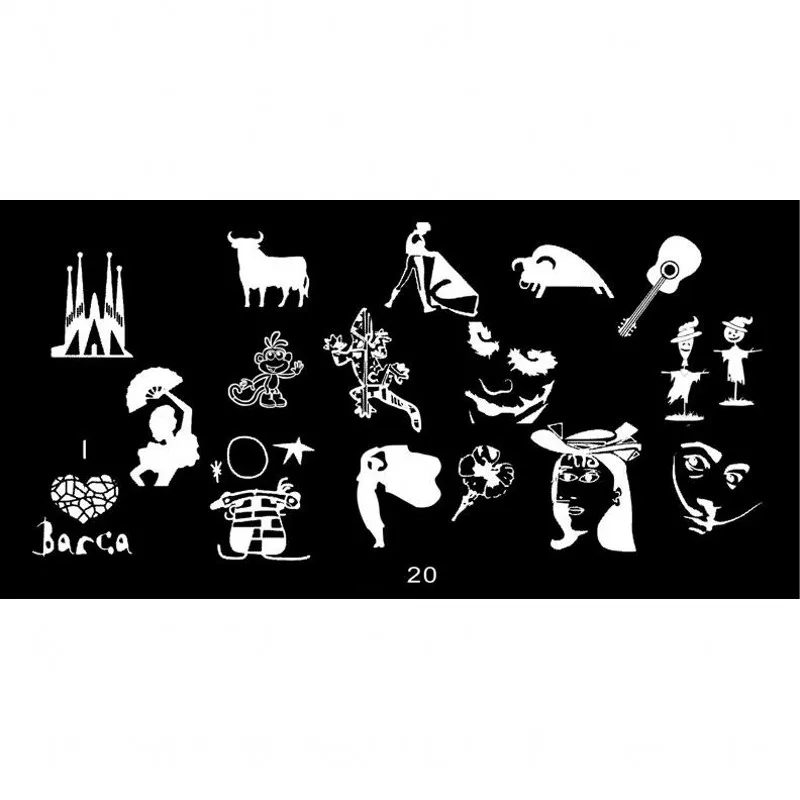 1pc 6*12CM JR-series Nail Art Image Printing Plate Girl/Cattle/Guitar Design Nail Stamping Plates Nail Art Polish Templates #20
1pc 6*12CM JR-series Nail Art Image Printing Plate Girl/Cattle/Guitar Design Nail Stamping Plates Nail Art Polish Templates #20