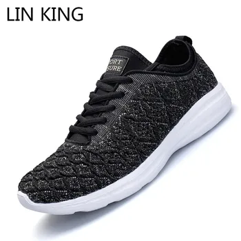 LIN KING Breathable Knit Mesh Unisex Lovers Sneakers Casual Lace Up Men Ankle Shoes Anti Slip Outdoor Male Massage Travel Shoes
LIN KING Breathable Knit Mesh Unisex Lovers Sneakers Casual Lace Up Men Ankle Shoes Anti Slip Outdoor Male Massage Travel Shoes