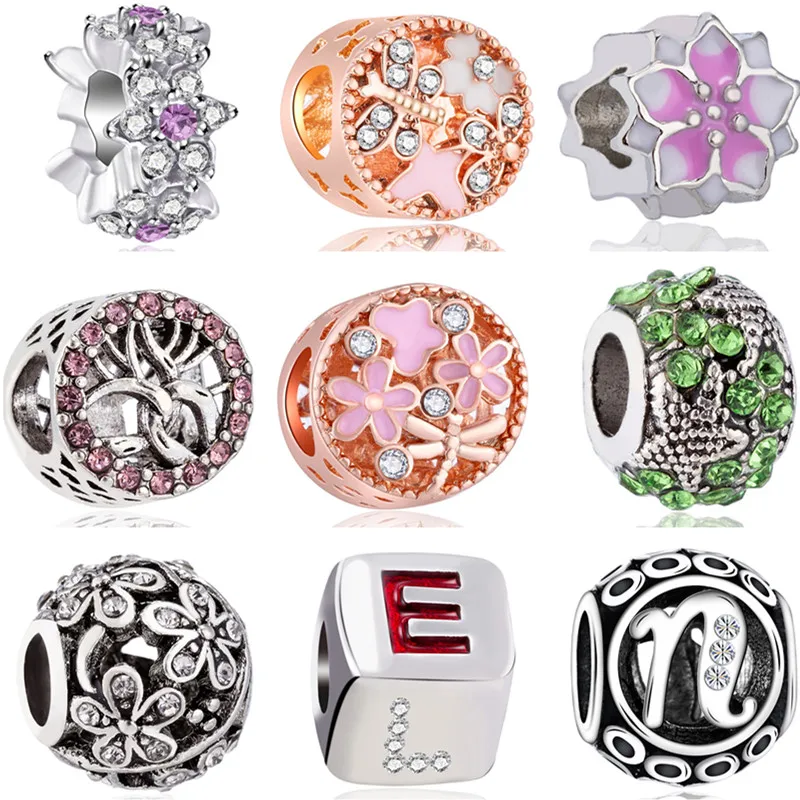 Vintage Punk Ball Flowers Leaf Lock Dress Stars Crystal Beads Charms Fit Original Pandora Bracelets & Bangles for Women DIY Gift
Vintage Punk Ball Flowers Leaf Lock Dress Stars Crystal Beads Charms Fit Original Pandora Bracelets & Bangles for Women DIY Gift
