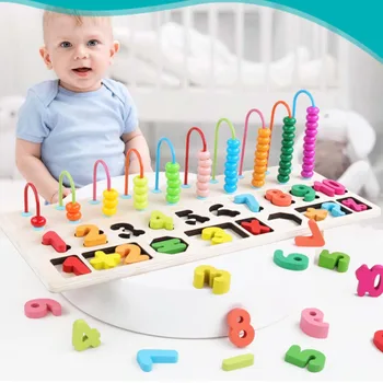 Education Ound Bead Matching Game Wooden Kids Counting Stacking Board Wooden Math Toy Learning Educational Toys
Education Ound Bead Matching Game Wooden Kids Counting Stacking Board Wooden Math Toy Learning Educational Toys