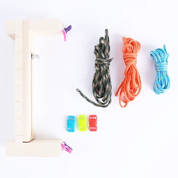 Weaving Tools DIY Jig Solid Wood Bracelet Maker Knitting Tool Knot Braided Parachute Cord Bracelet Tools
Weaving Tools DIY Jig Solid Wood Bracelet Maker Knitting Tool Knot Braided Parachute Cord Bracelet Tools
