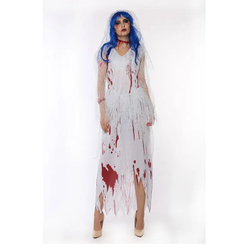 white Corpse Bride Vampire Witch Dress Halloween Costumes Cosplay For Woman Party Carnival Zombie costume w1876
white Corpse Bride Vampire Witch Dress Halloween Costumes Cosplay For Woman Party Carnival Zombie costume w1876